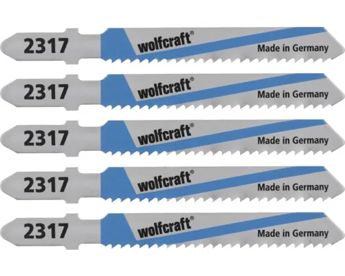 Pânze fierăstrău pendular Wolfcraft 75/50 mm, pentru aluminiu, pachet 5 bucăți