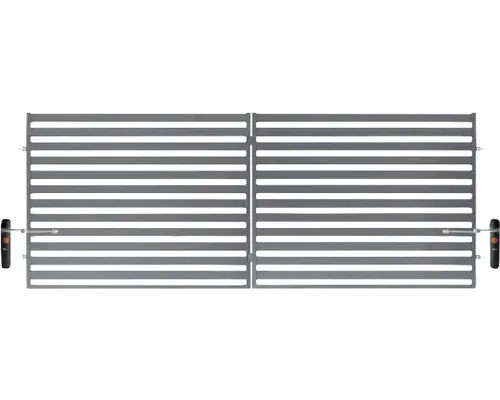 Poartă metalică dublă cu automatizare Polbram Florin 150x400 cm antracit buc