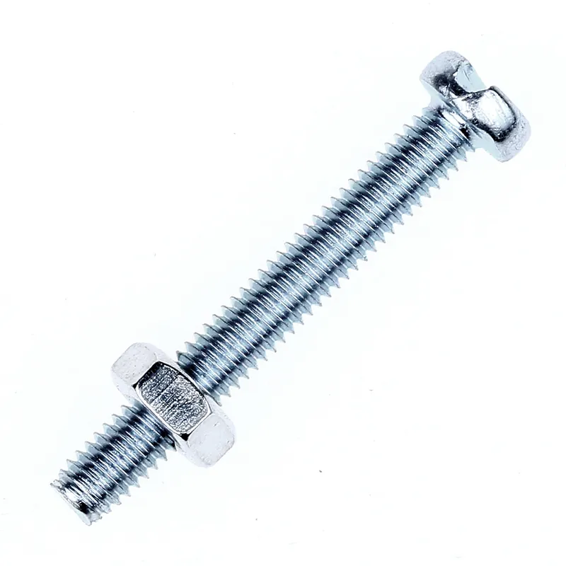 Suruburi cu piulite, otel zincat, 4 x 30 mm, 10 BUC