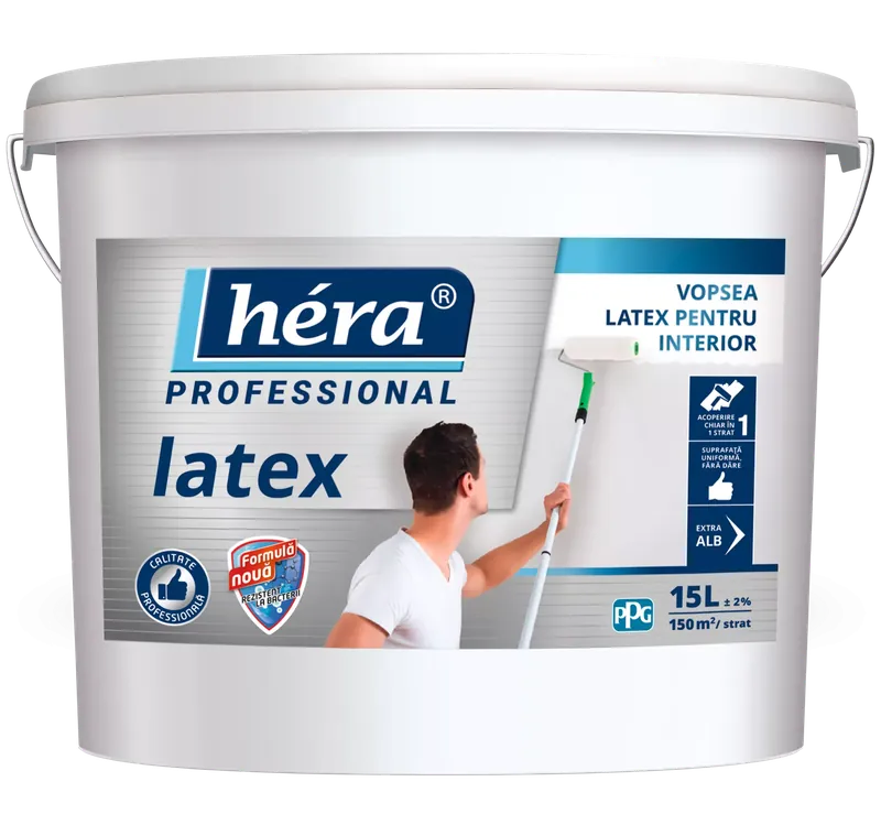 Vopsea lavabila alba Héra Professional Latex 2.5L