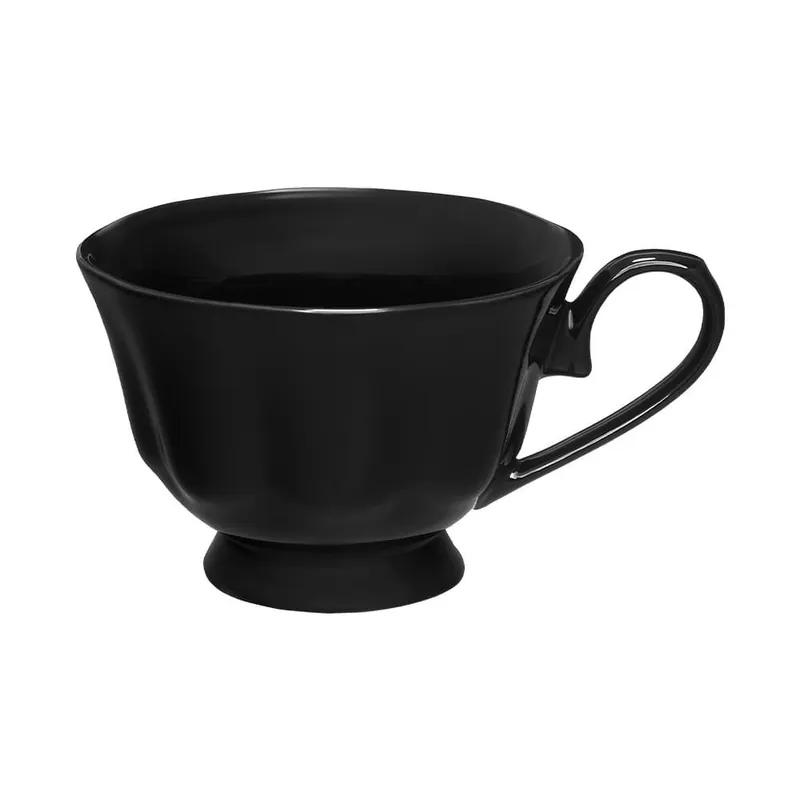 Cana 300 ml, Diana, portelan, negru