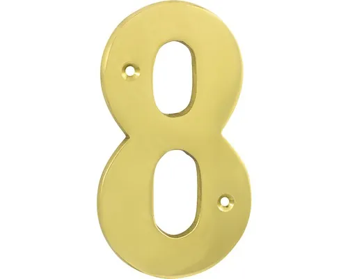 Număr casă „8” pentru poartă/ușă, material alamă buc