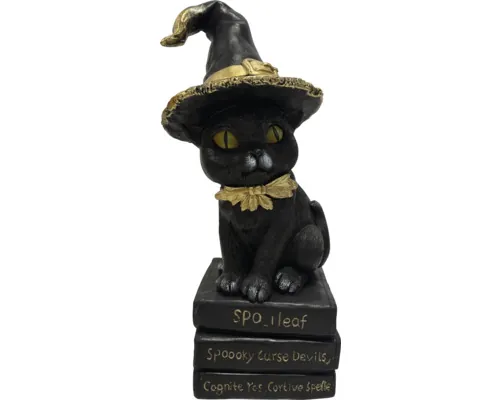 Decorațiune pisică Halloween Lafiora 26x26x55,5 cm negru buc