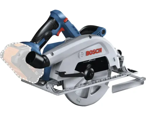 Ferăstrău circular de mână pe acumulator Bosch Professional GKS 18V-68, fără baterie și încărcător cu ghidaj paralel buc