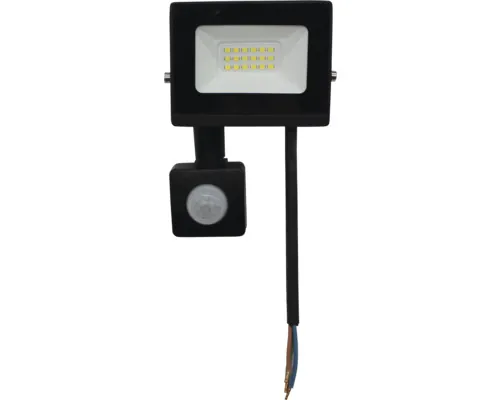 Proiector LED exterior Chrome Slim 10W 900 lumeni IP65, senzor de miscare, lumină rece, negru buc