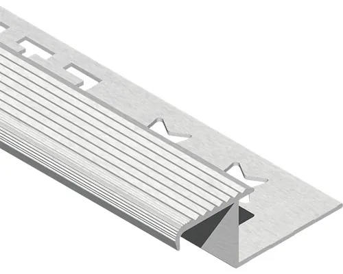 Protecție trepte ceramice din aluminiu eloxat 12x22 mm 2,5 m argintiu satinat LDA125.81 buc