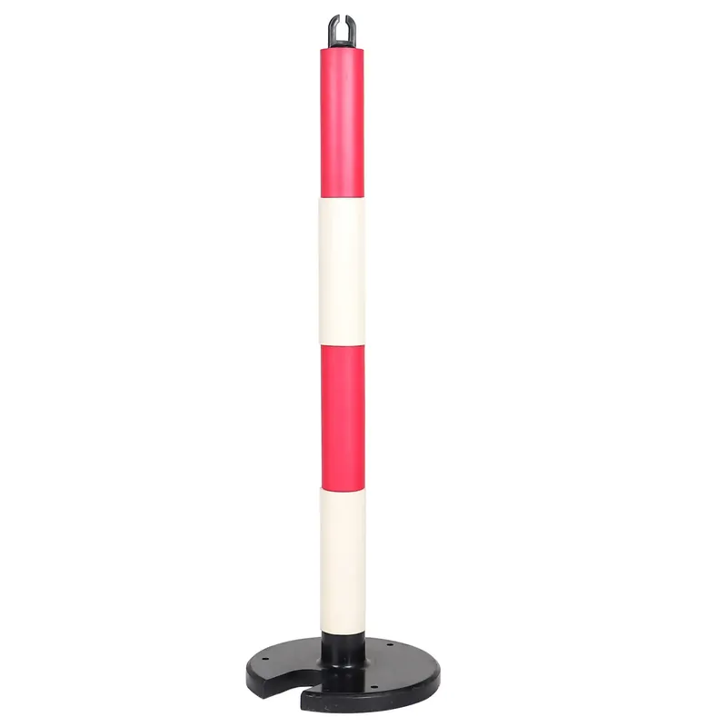 Stalp delimitare moale din spuma de cauciuc, rosu / alb, GP-05, 880 x 60 mm buc