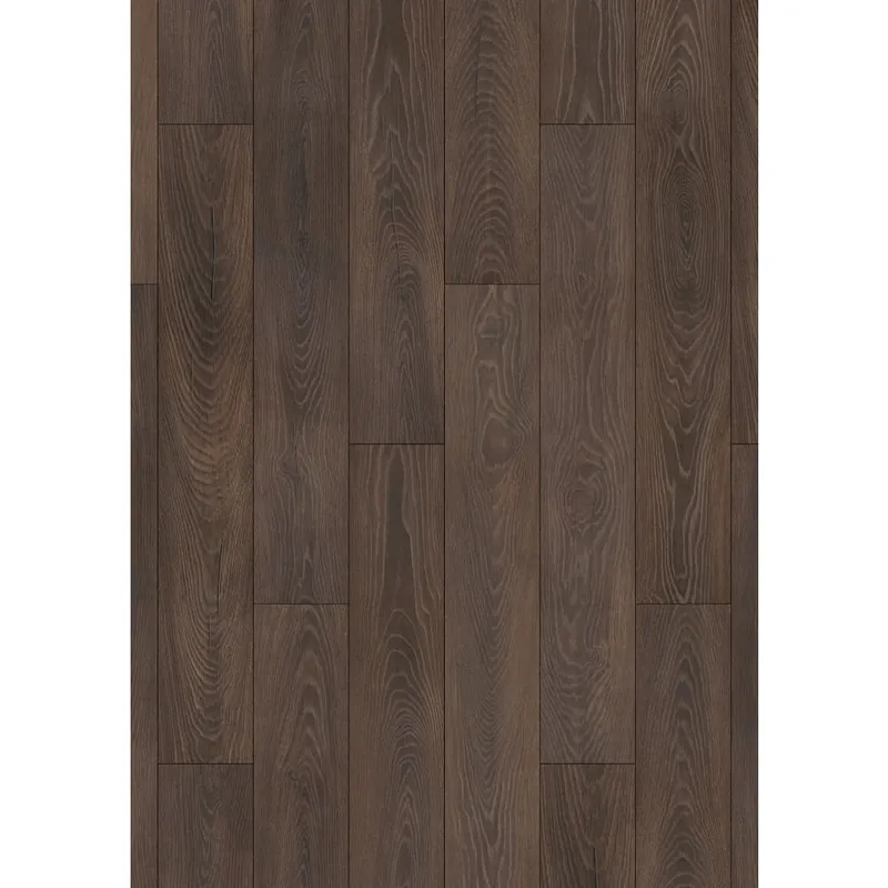 Parchet laminat 10 mm Kronospan Atlantic K479 Espresso Carpenter Oak, nuanta medie, clasa de trafic 33, twin click + si 1click2go pure +, 1288 x 195 mm