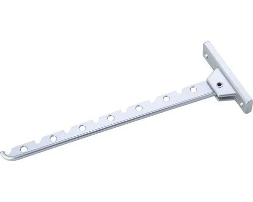 Suport rabatabil pentru umerașe, 310 mm, aluminiu argintiu mat. buc