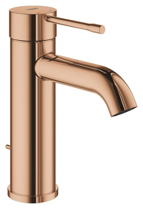 Baterie lavoar, Grohe, Essence, cu ventil, cupru lucios