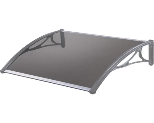 Copertină Esprit Daroni Napoli 150x80 cm brațe plastic gri policarbonat celular bronz 0,6 cm buc
