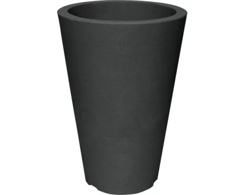 Ghiveci flori Capri plastic Ø 24 cm H 35 cm antracit buc