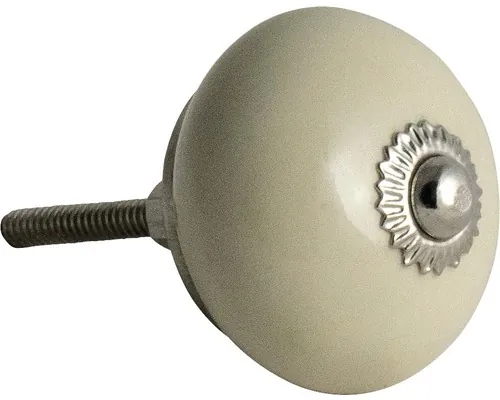 Buton pentru mobilă Ø40mm, porțelan crem buc
