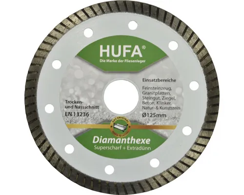 Disc diamantat profesional Hufa Diamanthexe Ø125x22,23 mm buc
