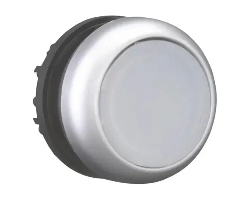 Buton comandă Eaton, indicator luminos, alb buc