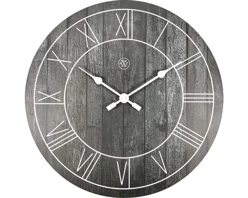 Ceas perete NeXtime Paul lemn, maro-negru Ø 40 cm buc