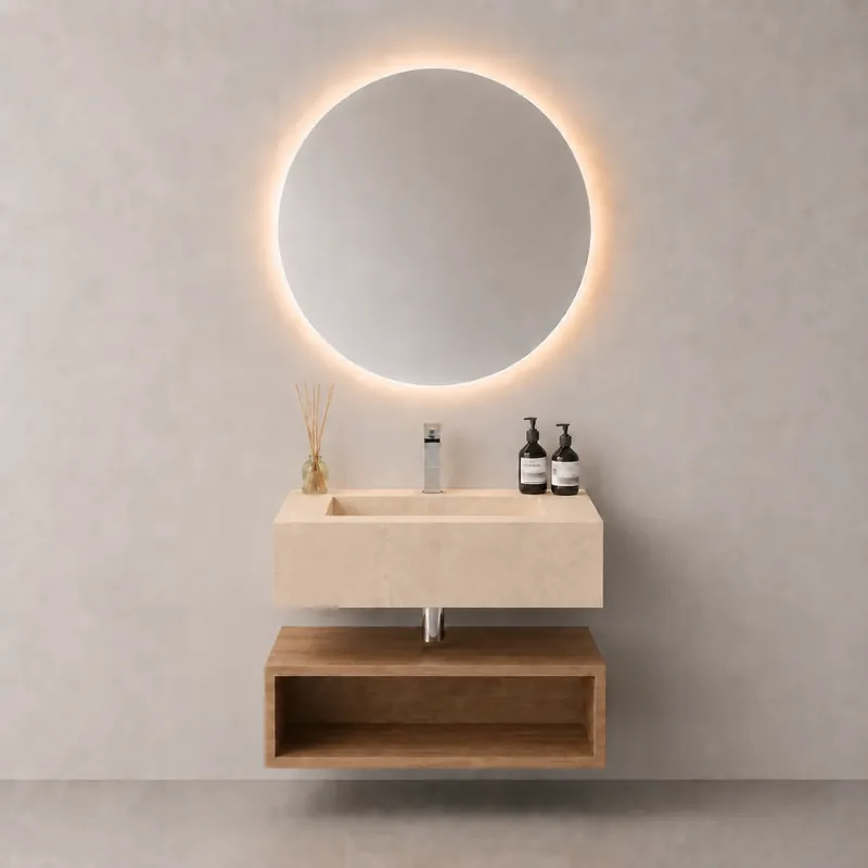 LAVOAR DIN CERAMICA BALTIMORE BEIGE, 60X47X20 CM
