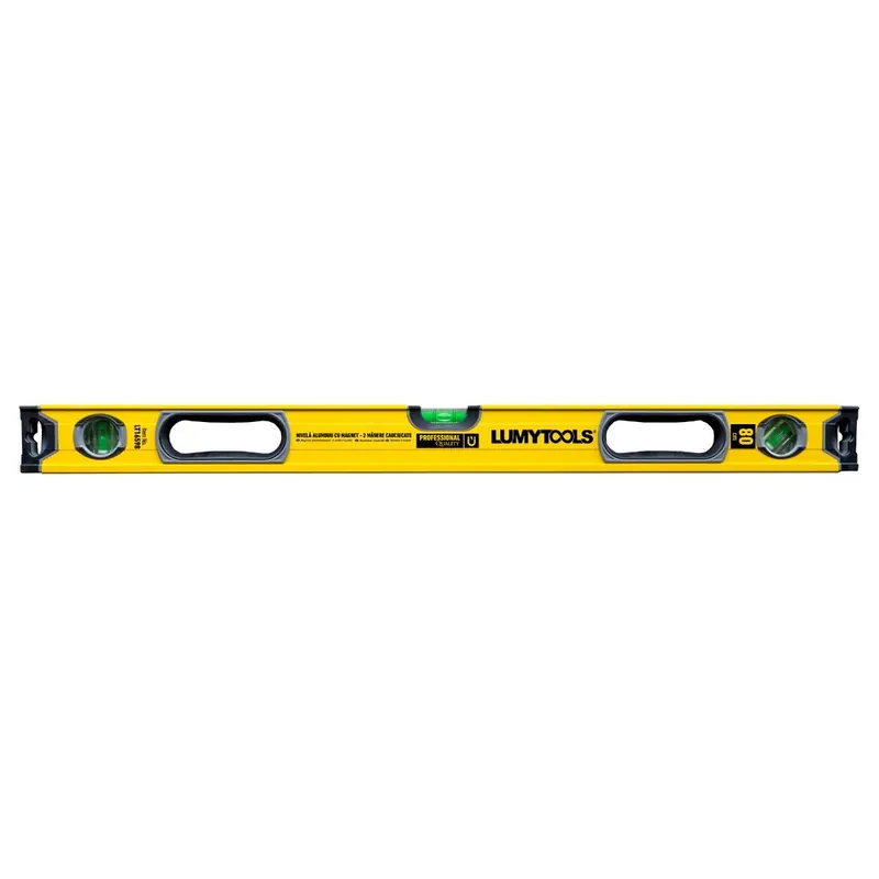 Nivela cu bula, magnetica, Lumytools LT16598, cu 3 indicatori, din aluminiu, 800 mm buc