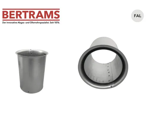 Protecție dublă pentru perete Bertrams Ø130 mm aluminizat la cald buc