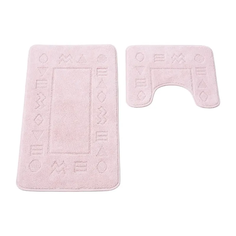 Set covorase Classic, 2 buc/set, 50x80 + 40x50 cm, antik, roz