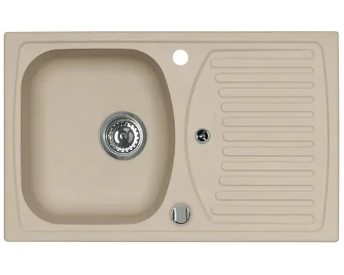 Chiuvetă bucătărie granital 1 cuvă ALVEUS Record 30 48x78 cm cu picurător Beige reversibilă buc