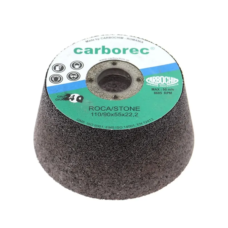 Disc tip oala pentru slefuit pardoseli din beton si marmura, Carbochim 11BT1, 110 x 55 x 22.2 mm buc