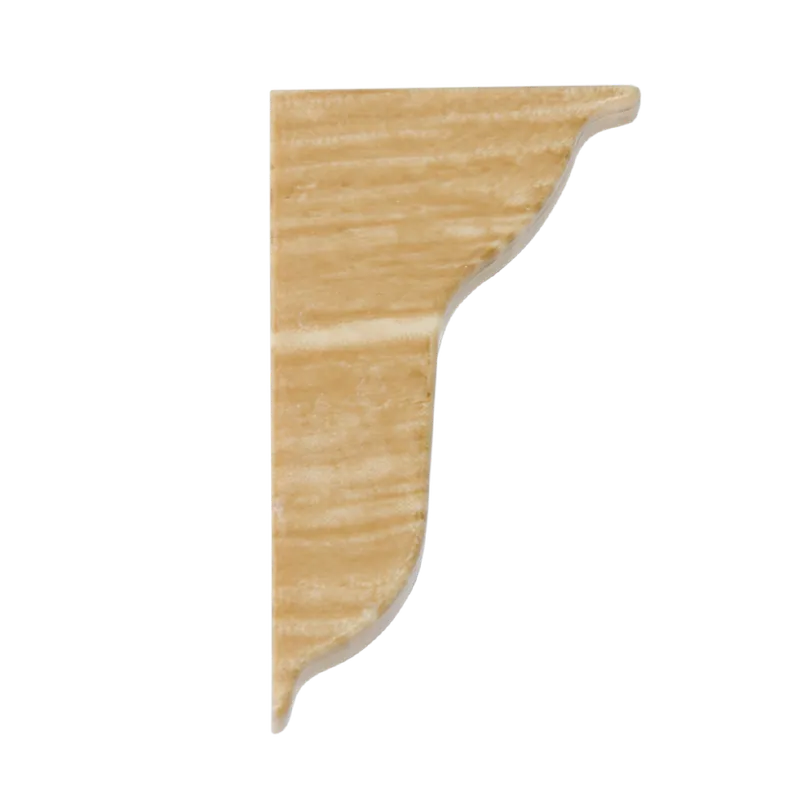 Terminatie plinta parchet stanga Korner Print LP 52, stejar natur 435, PVC, 52 x 26 mm