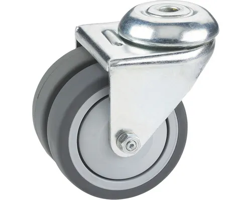 Roată pivotantă metalică & plastic Tarrox Ø50mm, max. 80kg, fără placă fixare buc
