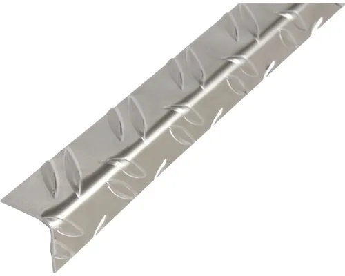 Cornier aluminiu Alberts 35,5x35,5x1,5 mm, striat, lungime 1m buc