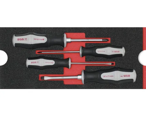 Set șurubelnițe Industrial 268x38x114mm, 4 piese buc