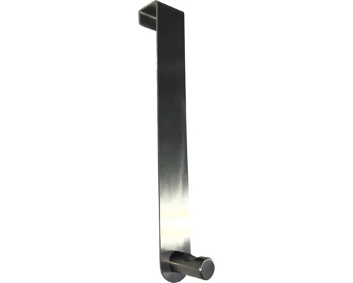 Cuier perete oțel inoxidabil negru lungime 176mm buc