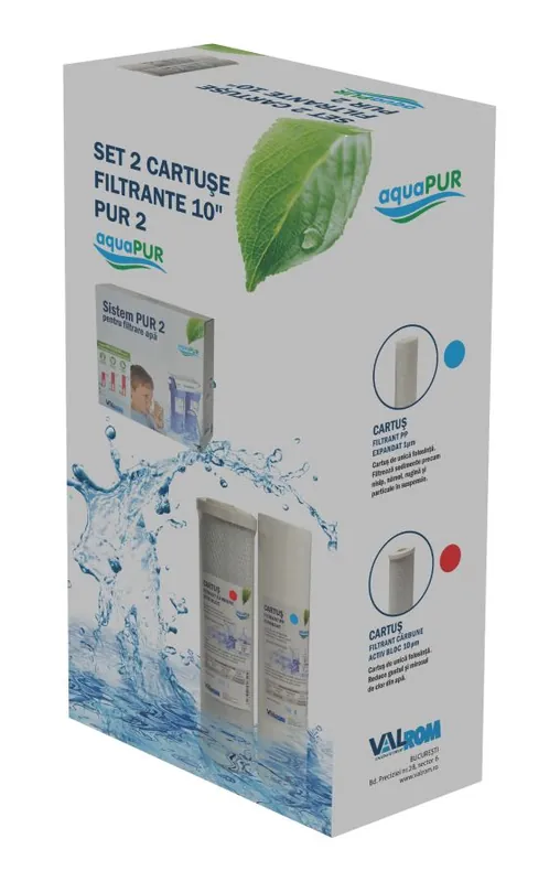 SET 2 CARTUSE FILTRANTE 10'' PENTRU FILTRUL PUR2 2buc