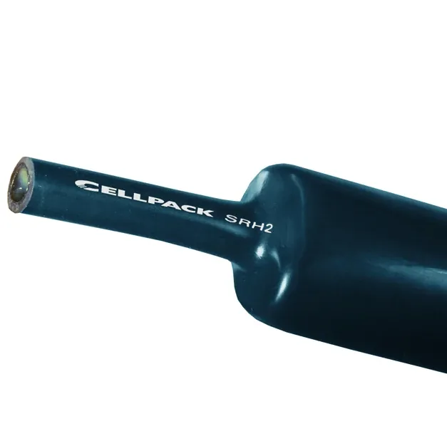 Tub termocontractabil mediu Cellpack 127425, tip SRH2, cu adeziv, negru, 56 - 16 / 1000 mm buc