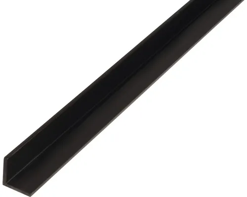 Cornier plastic Alberts 15x15x1,2 mm, lungime 1m, negru buc