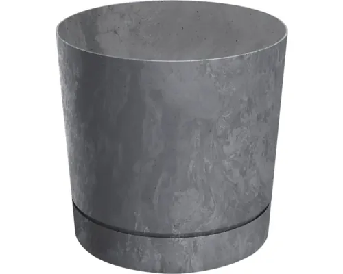 Ghiveci flori Tubo DPOP200 plastic Ø 19,9 cm H 19,6 cm gri marengo efect beton buc