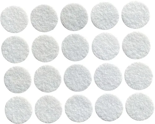 Protecție pâslă autoadeziva pentru mobilă, rotundă, albă, 22mm, set 20 bucăți pac