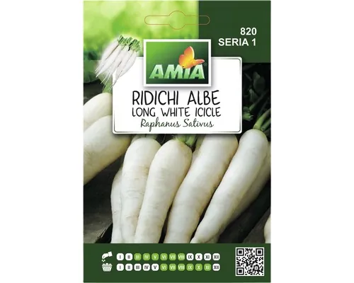 Semințe legume Amia ridichi albe lungi buc
