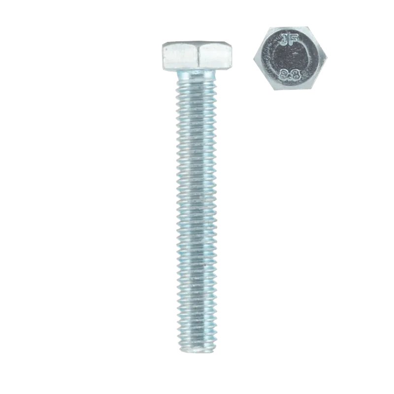 Surub cu cap hexagonal, metric, otel zincat, 6 x 40 mm, 10 buc