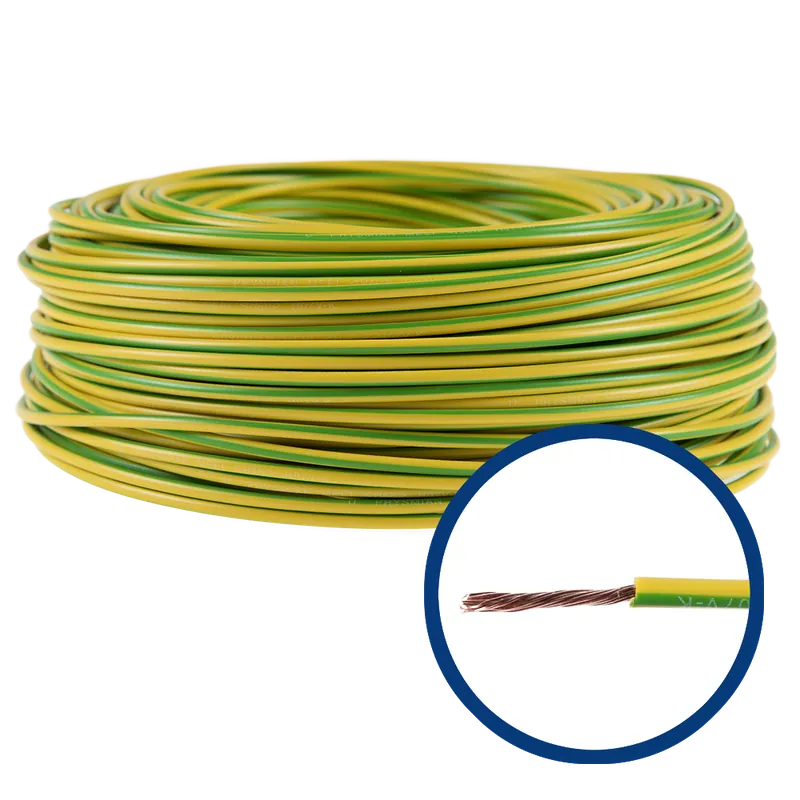 Conductor MYF (H05V-K) 2.5 mm, galben-verde