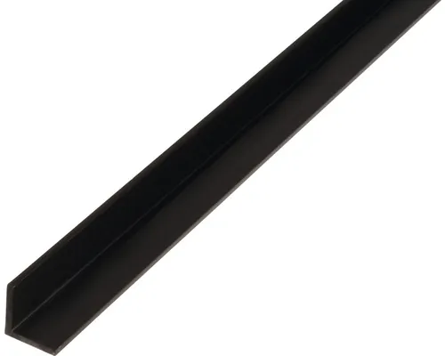 Cornier plastic Alberts 10x10x1 mm, lungime 2,6m, negru buc