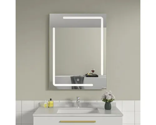 Oglindă baie cu LED și funcție Touch 60x80 cm IP40 225 buc