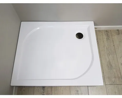 Cădiță de duș dreptunghiulară Radaway Delos D 75x100x15,5 cm acril alb montaj cu panou stânga 4D17515-03L buc