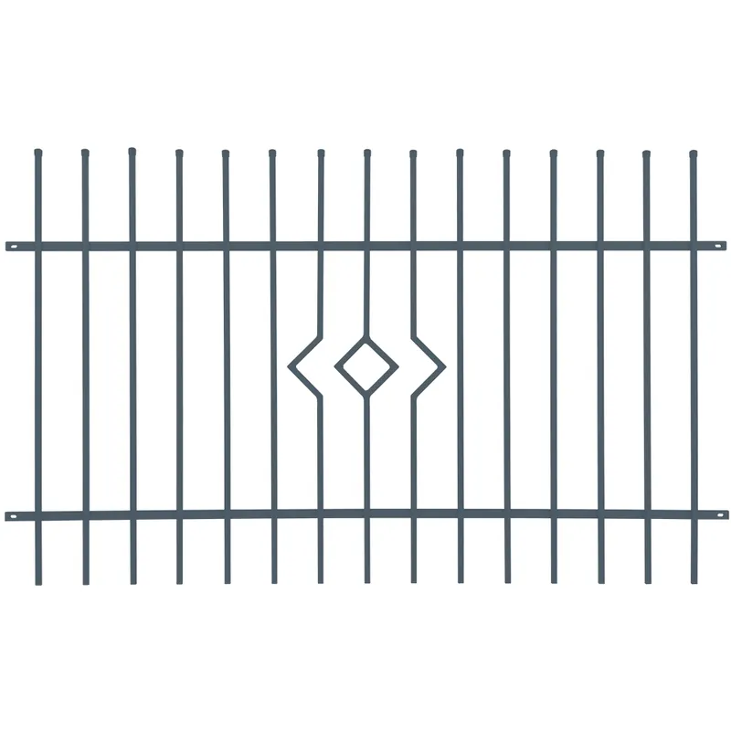Panou gard Cristal, otel galvanizat, gri antracit, RAL 7016, 1200 x 2000 mm