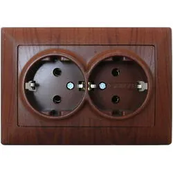 Priza suko dubla visage Wenge GU-VWS2