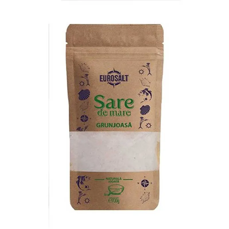 Eurosalt Sare Mare Gema Iodat Punga 700g