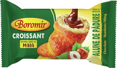 BOROMIR Croissant Cream Ciocolata Alune Padure 60g