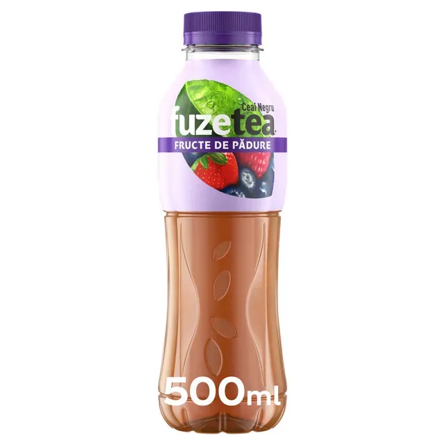 Fuzetea Necarbogazoasa Extract Ceai Negru Fructe Padure Plata 500ml
