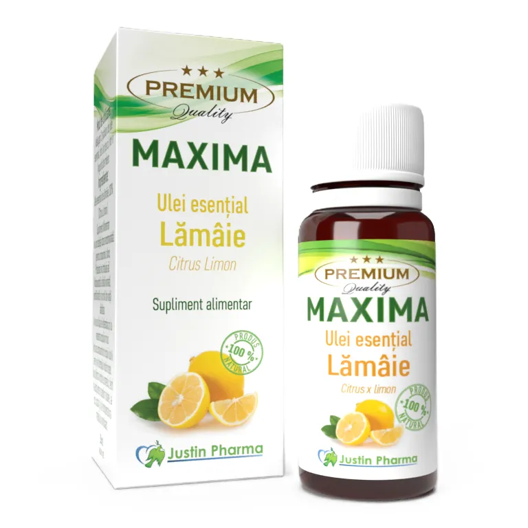 Ulei esential de lamaie Maxima, 10 ml, Justin Pharma