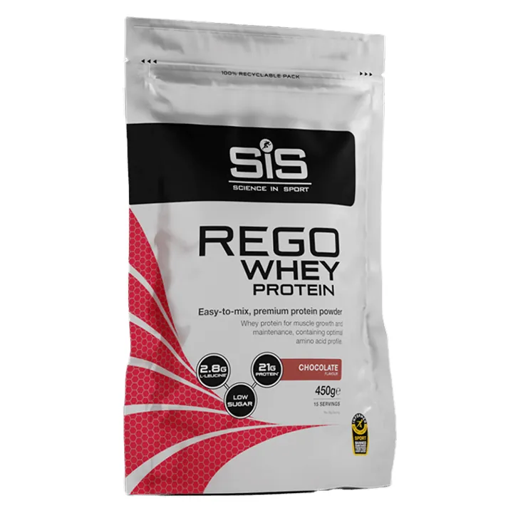 Proteina din zer cu aroma de ciocolata Sis Rego Whey Protein, 450 g, Science In Sport