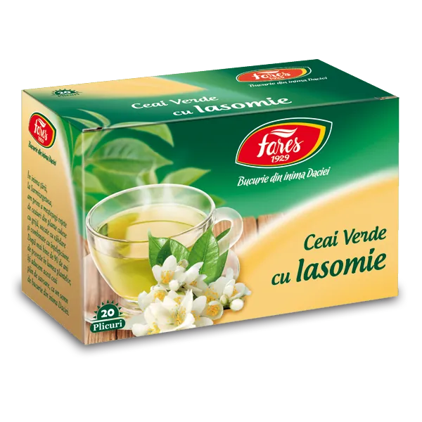 Ceai verde cu iasomie 20plicuri, Fares
